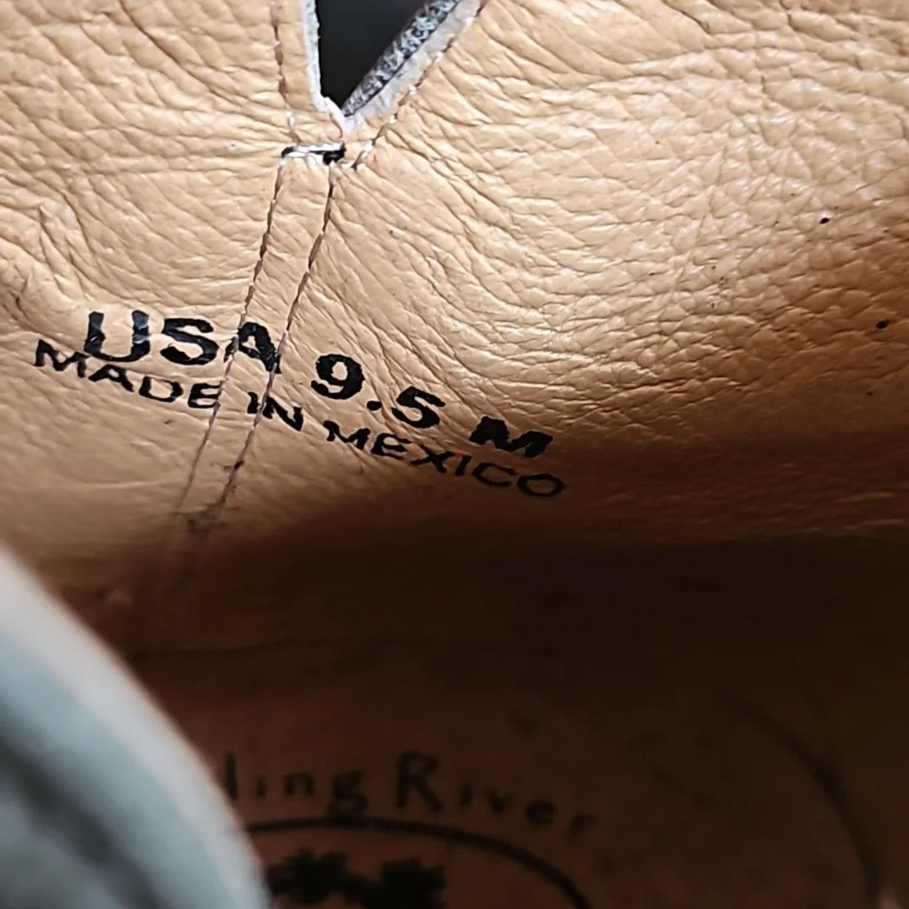 NEW! Sterling River Leather Ankle Zip-Up Boots! Made in Mexico!! 🇲🇽 - Picture 12 of 14